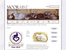 Tablet Screenshot of moormist-britishcats.co.uk